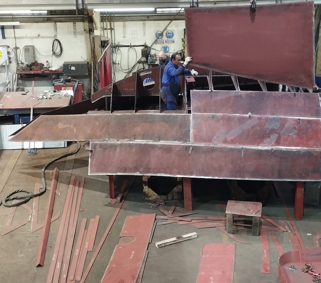 Manufacture of the Hull of the Ship Socalco Dois